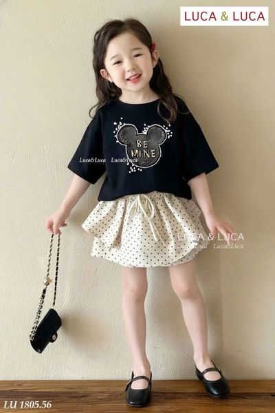 LUBCC.1805 - Bộ trẻ em Luca Luca bé gái size 2-12y