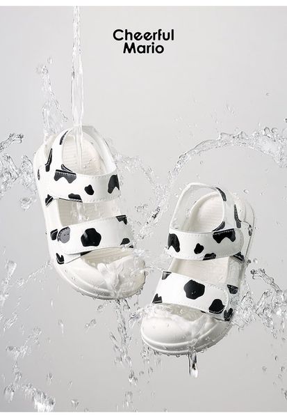 SD01 - Sandal quai dán Mario hoạ tiết động vật nhiều màu cho bé size 140-190