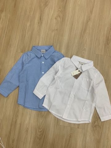 ABT87 - Áo sơ mi Totoheros 2 màu  xanh/trắng BT