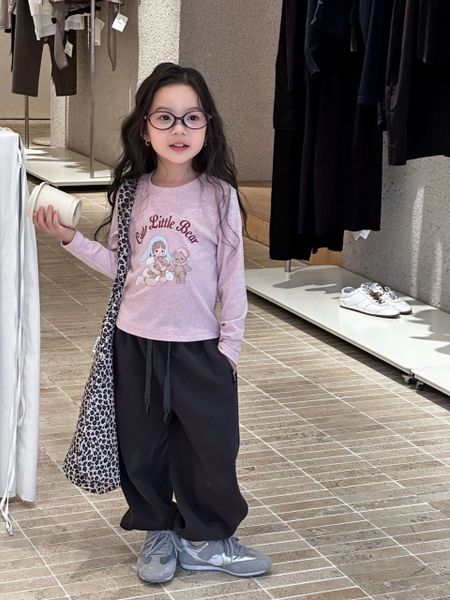 25G052 - Áo thun tăm AMBB họa tiết nhiều màu cho bé gái size 90-170