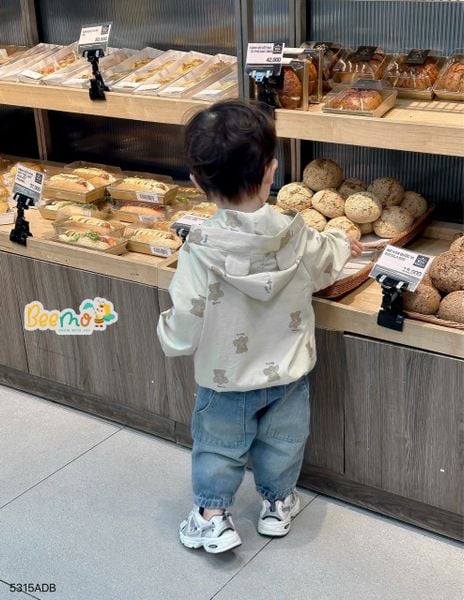 5315ADB - Áo khoác gió in tràn gấu Beemo