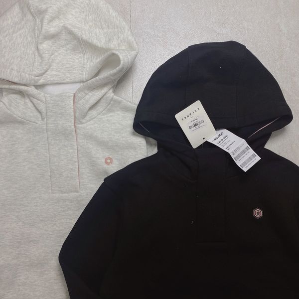 ABG25 - Áo nỉ hoodie Topten kéo khóa cổ 2 màu ghi / đen Bé Gái size 130 - 170