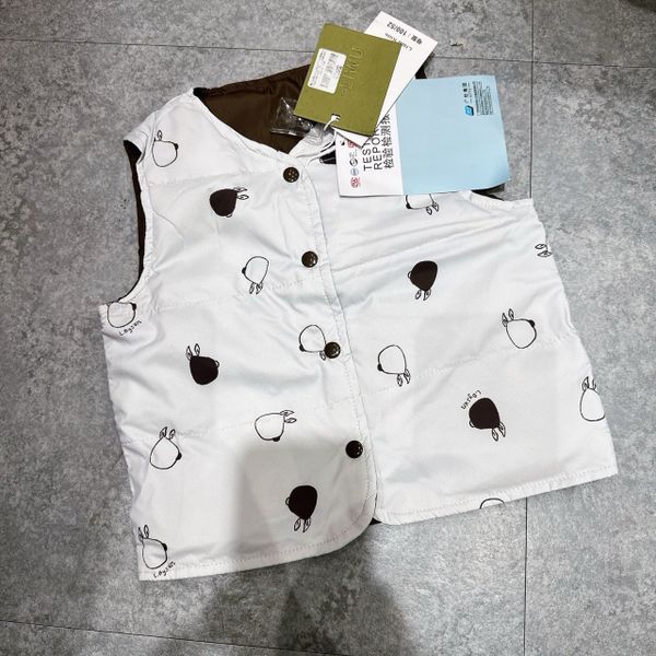AK28 - Áo khoác gile lông vũ Liwu Kids siêu nhẹ 2 mặt nhiều mẫu cho bé size 90 - 130
