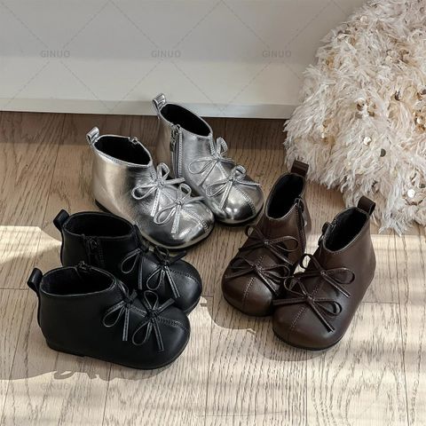 A334 - Bốt đính nơ siêu mềm cho bé gái size 22-30