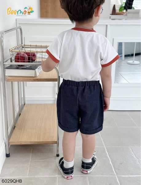 6029QHB - Quần da cá Beemo giả jean túi súp cho bé size 1-6y