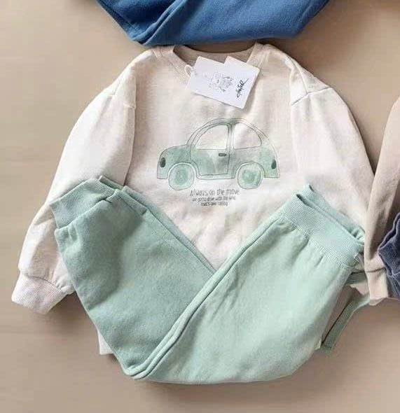 BBT08 - Bộ nỉ bông Castro dòng nhí nhiều mẫu Bé Trai size 6m - 4y