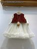 468 - Set váy công chúa QC + gile len cho bé gái size 100-140
