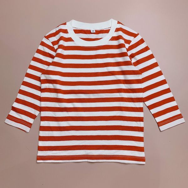 ABT110 - Áo cotton Muji trơn, kẻ nhiều màu BTBG