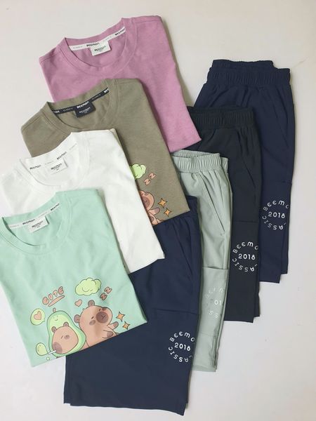 BBG35 - Bộ vải golf Bee Mon Capybara, Baby Three nhiều màu cho bé size 120-160