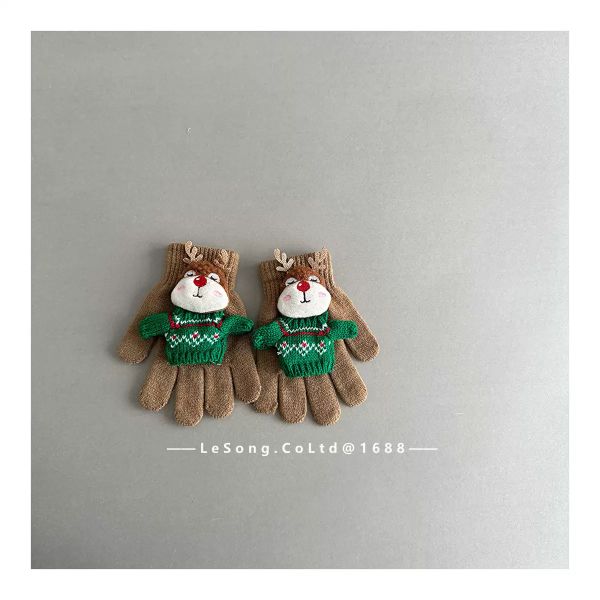 SH2512PK03 - Găng tay len chia ngón mùa đông cho bé size 1-5y, kích thước 14*10cm, NSX Lesong Yiwu Trading Co., LTd