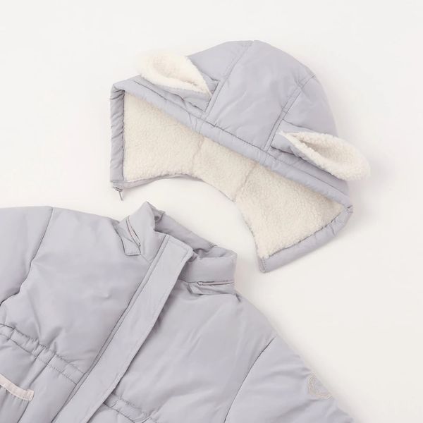 AK22 - Áo khoác phao Petitmain siêu nhẹ tai thỏ cho bé size 80-130