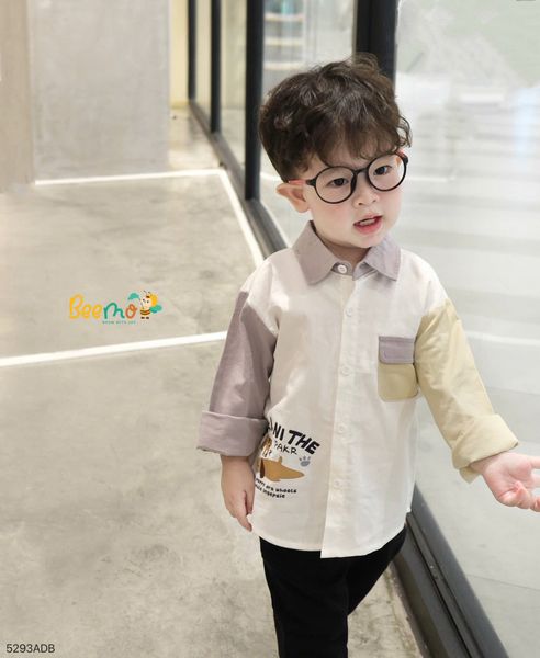 5293ADB - Áo sơ mi Beemo phối tay
