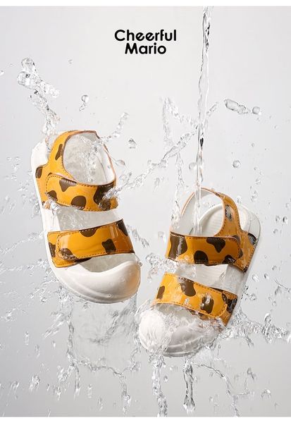 SD01 - Sandal quai dán Mario hoạ tiết động vật nhiều màu cho bé size 140-190