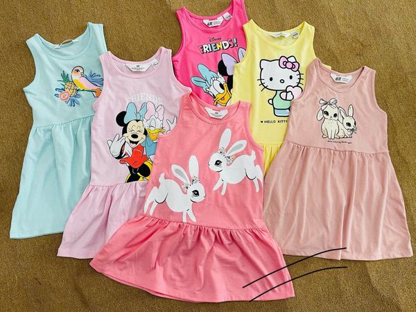 V00063 - Váy cotton sát nách nhiều màu BG size 2-10y