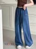 2604.22 - Quần jean giấy Nexxi dài ống suông thêu nơ hồng bé gái size 11-16y