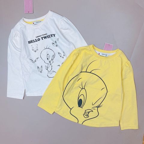 ABG50 - Áo cotton L.C hình vịt 2 màu kem / vàng size 100 - 140