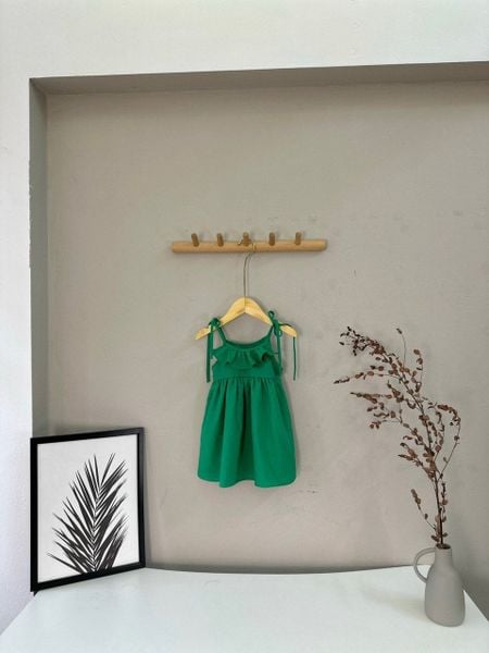 V00058 - Váy đũi Harifa hai dây cổ bèo 1 - 6y