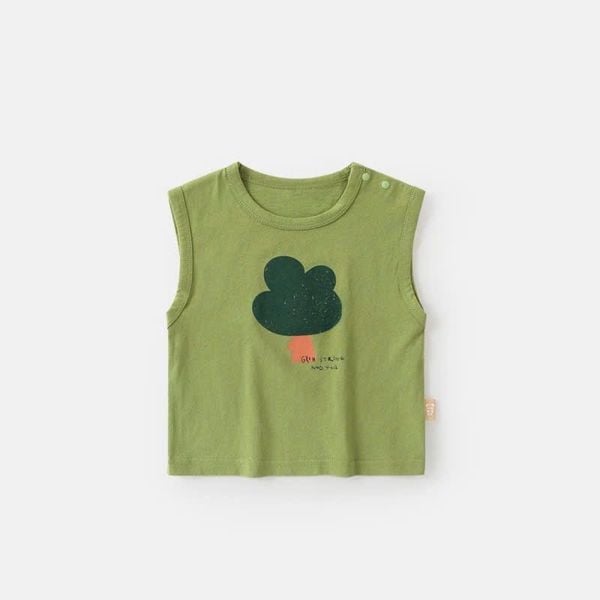 ABT82 - Áo ba lỗ cotton Cutepanda nhiều màu cho bé size 90-120