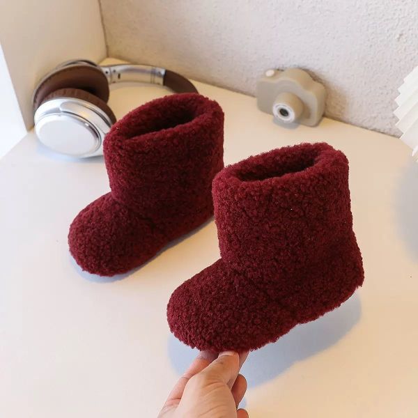 FC-501 - Bốt cổ cao lông cùn nhiều màu cho bé size 21-35