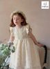 MLSDCC.7632 - Váy Melisa hoa vàng ly ngực vai tiên size 1-10y