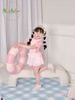 A1217 - Bộ bơi Alber kids bé gái liền thân màu hồng size 90-150