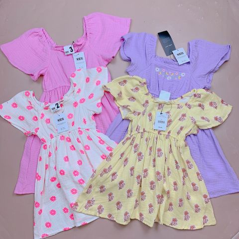 V00017 - Váy vải xô Muslin cotton on dư xịn cho bé size 2-10y