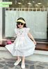 V00035 - Váy Sofia Candy tiểu thư tay cánh tiên thêu hoa ngực nhiều màu BG size 1-10y