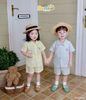 6010BHB - Bộ cotton kẻ Beemo size 1-5y