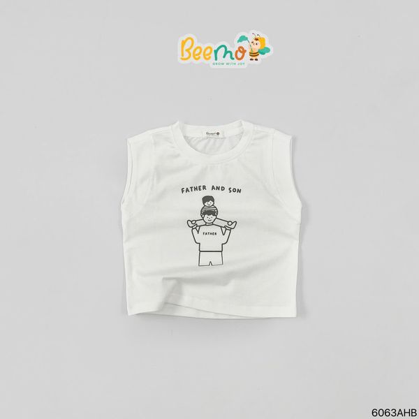 6063AHB - Áo tanktop Beemo bé trai size 1-6y