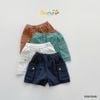 6062QHB - Quần short Beemo túi hộp Little Exporer size 1-6y