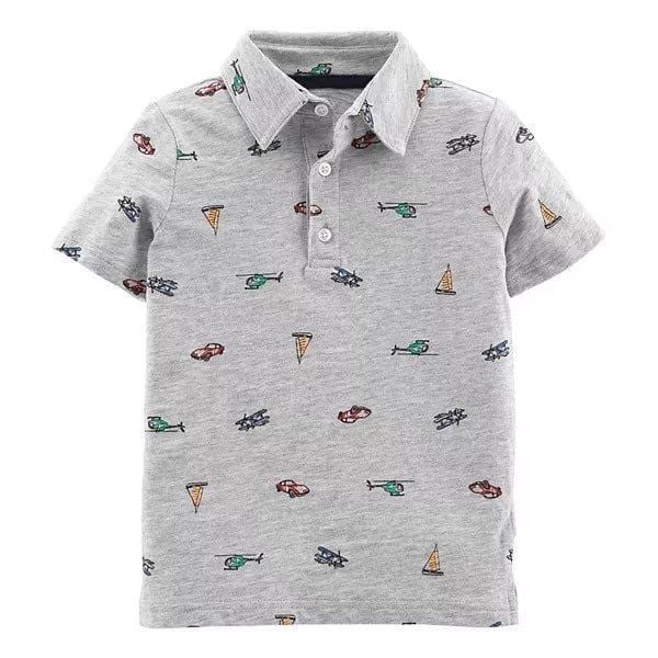 ABT60 - Áo polo cổ đức hoạ tiết nhiều hình