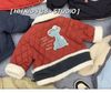 M5707 - Áo khoác phao đỏ chần bông cho bé size 90-130