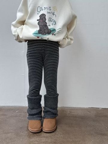 25H0611 - Quần legging lót nỉ AMBB nhiều màu cho bé size 110 - 170