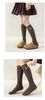 SH2511PK02 - Tất chân len đính nơ cao cỏ, chất liệu cotton + spandex, màu sắc: Trắng, đen, be, nâu, ghi, NSX Thu Truc Sock Processing Factory.