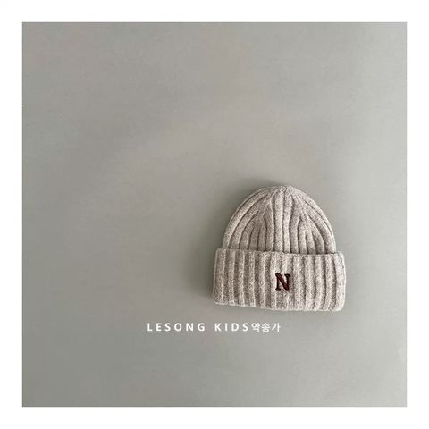 PK05 - Mũ len vành tròn chữ N nhiều màu cho bé size 48-53cm