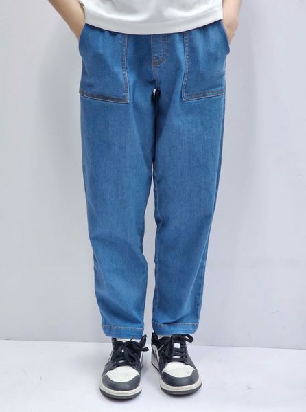 QBT16 - Quần jean dáng baggy BeeMon 2 màu xanh đậm / nhạt size 120 - 160