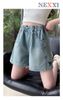 2602.141 - Quần Short Jean Nexxi thêu nơ cho bé size 5-10y