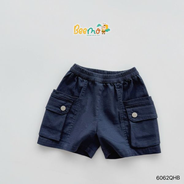 6062QHB - Quần short Beemo túi hộp Little Exporer size 1-6y