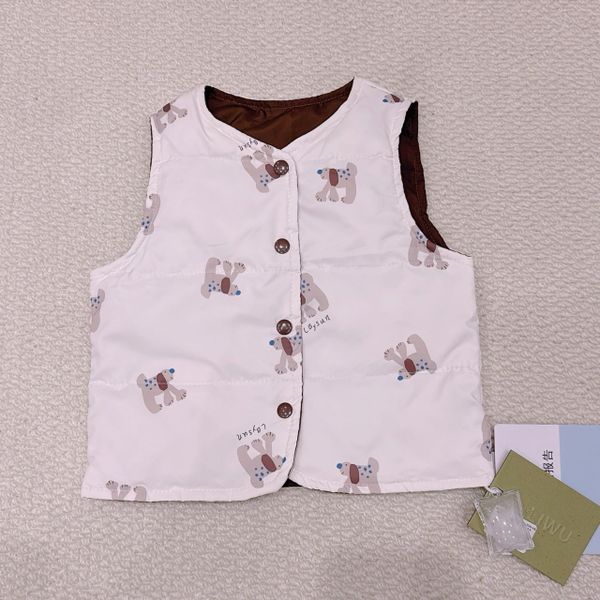 AK28 - Áo khoác gile lông vũ Liwu Kids siêu nhẹ 2 mặt nhiều mẫu cho bé size 90 - 130
