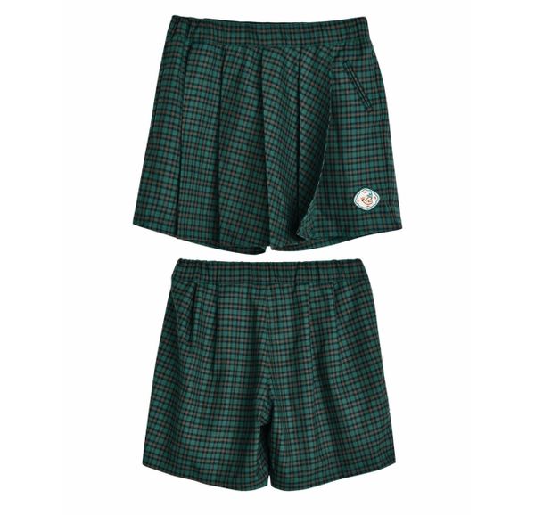 CVAY02 - Quần váy Mm kẻ caro xanh bé gái size 100-140 (1 số thiếu logo)