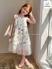 MLSDCC.7761 - Đầm 2 dây Melisa hoa chân phối voan trắng size 2-11y
