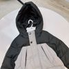 AKBT37 - Áo khoác phao dáng dài 2 màu đen ghi / đen nâu size 2 - 15y