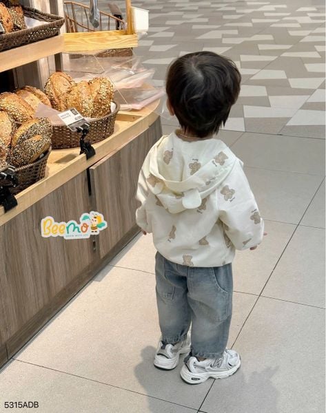 5315ADB - Áo khoác gió in tràn gấu Beemo