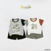 6048BHB - Bộ thun Beemo in con vật ngộ nghĩnh size 1-6y