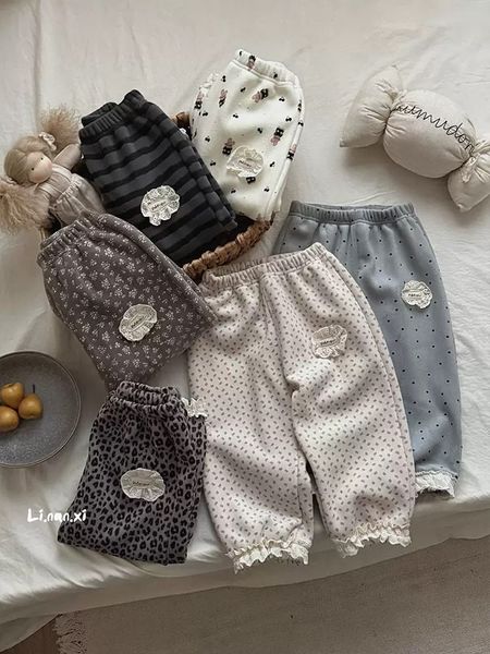 88302 - Quần nhung lót nỉ đại hàn Linanxi nhiều màu cho bé size 90-140