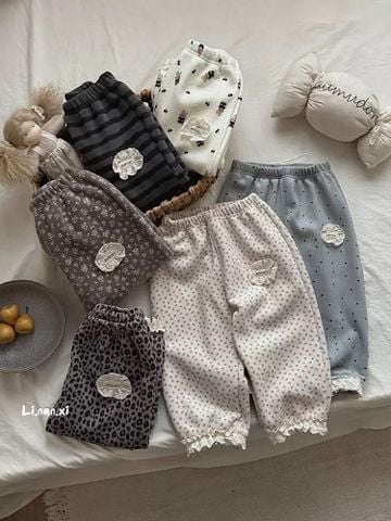 88302 - Quần nhung lót nỉ đại hàn Linanxi nhiều màu cho bé size 90-140