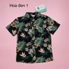 ABT53 - Áo sơ mi thô đũi, lanh Piping Hot hoa lá summer BT size 1-16y