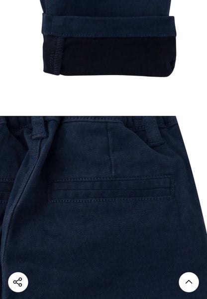 QBT02 - Quần kaki dày BD màu navy cho bé size 100-165