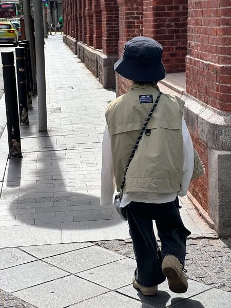 24X114 - Áo gile gió 2 lớp AMBB outdoor cho bé trai size 110-170