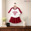 2512.8 Set váy thun Win Win xếp ly phối màu Newcity size 3-14y
